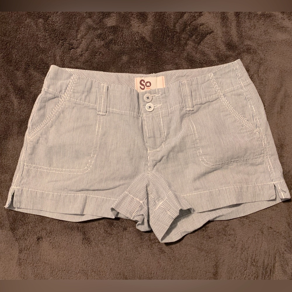 Pinstripe shorts